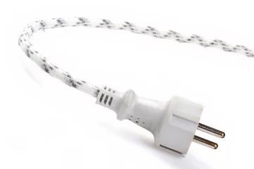Fotobehang electric plug, adjustment © Astroid