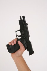 unloaded pistol