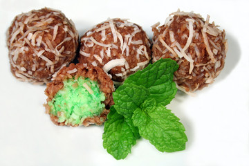 mint coconut roughs
