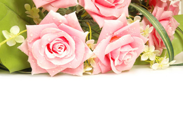 roses at the background and space for your text