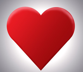 red 3d heart
