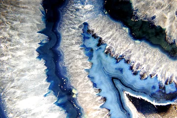 Foto auf Acrylglas Sammlungen blaue Geode
