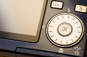 digital camera closeup with shallow dof