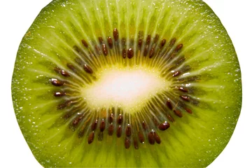 Papier Peint photo Lavable Tranches de fruits tranche de kiwi