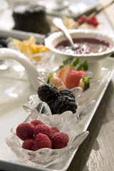 fruit platter with assortment of berries