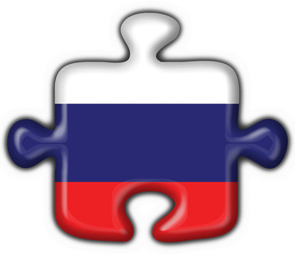 bottone puzzle russo - russia button star flag