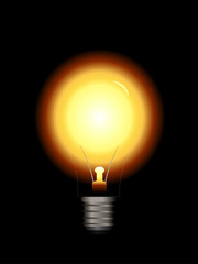 vector light bulb