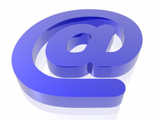 blue email symbol