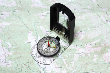 compass & topo map