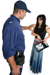 security officer approaching ciminal