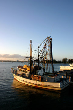 fishing boat at dock.