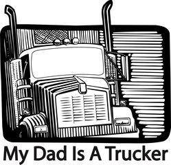 trucker dad design