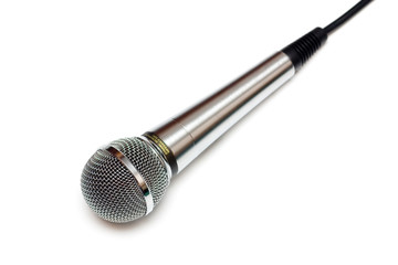 microphone isolated on white.