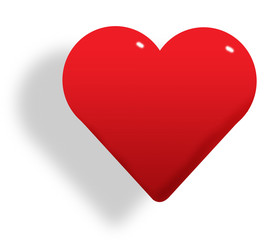 red 3d heart