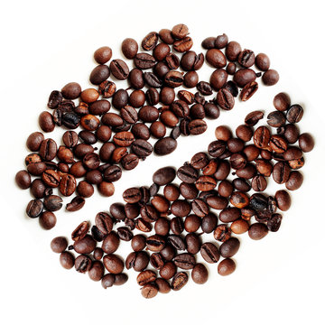 stylized image of grain of coffee