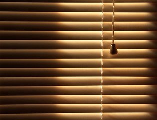 closed venetian blinds background