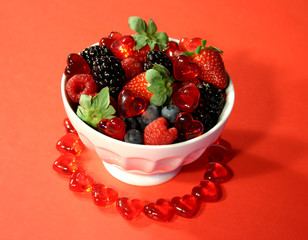 bowl of berries