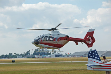 emergency dispatch of medical helicopter