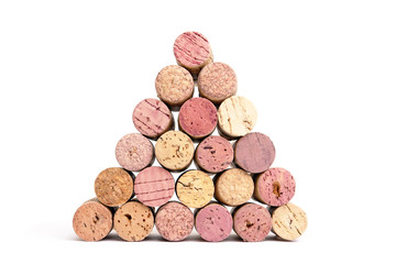 wine cork pyramid