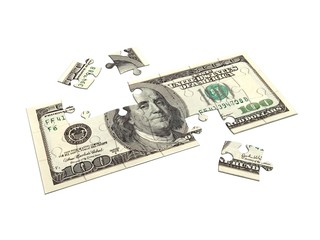 dollar puzzle 3d