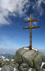 on the top