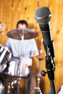 music concept - microphone