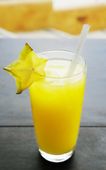 verre de jus de fruit