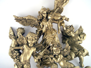angels playing instruments
