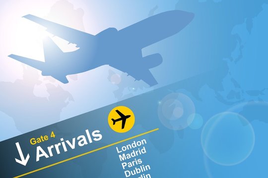 aeroplane arrivals