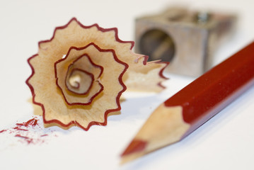 rotstift gespitzt