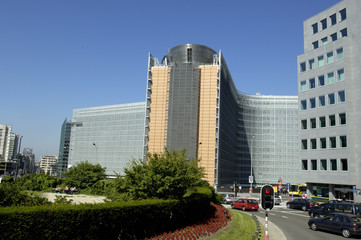 Fototapeta na wymiar Palazzo Berlaymont, Bruksela