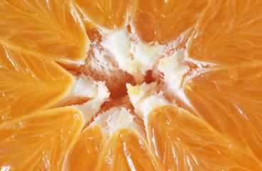 durchgeschnittene orange
