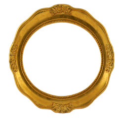 circular golden frame - 2129002