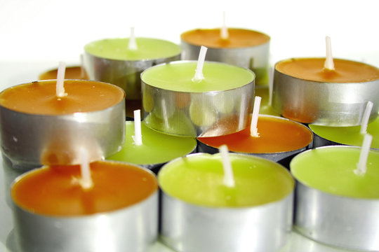 bougies de couleur