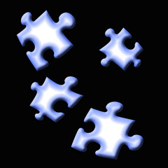 Obraz premium abstract puzzle pieces