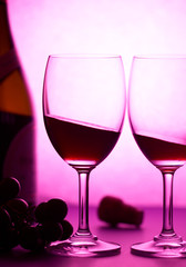 wine and grape