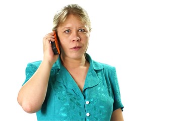 woman with cell phone