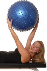 Naklejka premium fitness blond 10