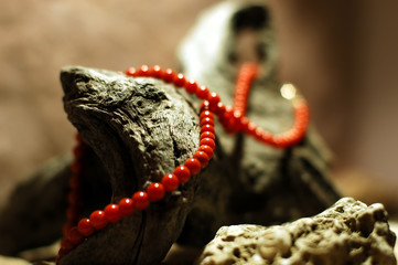 coral necklace