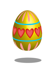 easter egg hearts