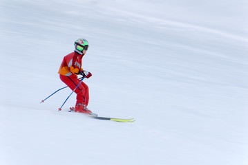 Fototapeta na wymiar skiing
