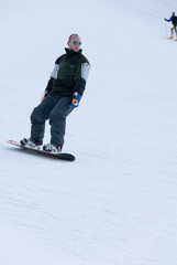 Fototapeta na wymiar snowboarding