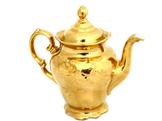 gilded pitcher