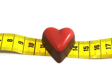 heart and tape measure