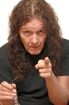 pensive looking businessman