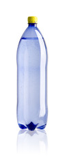 bottle of mineral water with path
