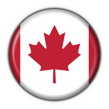 bottone bandiera canadese - canada flag
