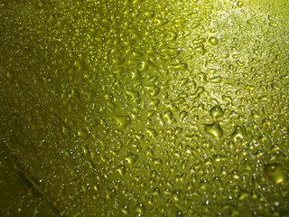 yellow water drop for background