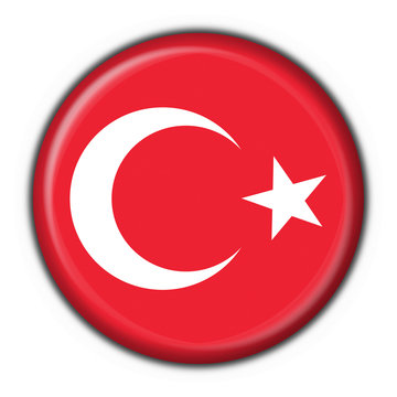 bottone bandiera turco - turkey button flag