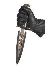 hand in glove with dagger